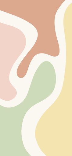 an abstract background with pastel colors and wavy lines in the shape of curved curves