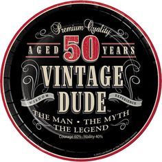 the 50th anniversary badge for vintage dude