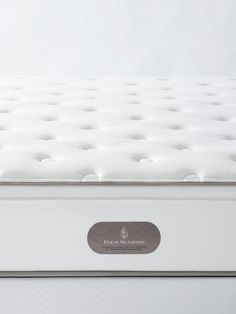 an image of a white mattress with no sheets