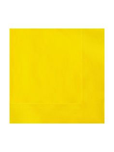 bright yellow paper napkins on a white background