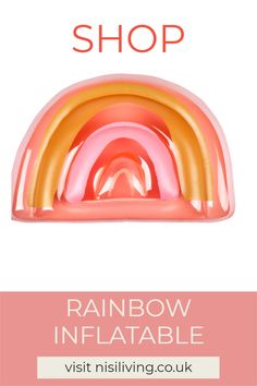 the rainbow inflatable is on sale for only $ 3 99 at this store