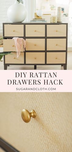 the diy rattan drawers hack is easy to make