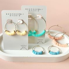 Crafted with lightweight gold hoops & heishi beads, these earrings are designed for comfort with a playful statement. The Beach Collection is designed for those who embrace fun & love to express with a pop of colour. Perfect for the festival season or beach holidays, available in a variety of eye-catching colours each piece adds a touch of coastal vibes to your outfit. Size: 25mm Hoops Material: Heishi Beads + Gold Plated, Stainless Steel. Why Stainless Steel ? . . . It's high resistance to scratching & tarnishing means your jewellery will keep it's appearance over time, with very little maintenance. Pastel Beach, Beach Holidays, Coastal Vibes, Beach Earrings, Fun Love, Beach Collection, Heishi Beads, The Festival, Gold Hoops