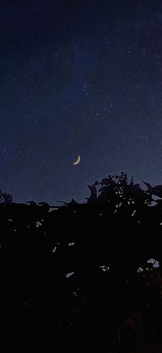 crescent moon and stars Midnight Stars Aesthetic, Midnight Astetic, Night Sky With Stars And Moon, Night Sky Aesthetic Stars And Moon, Moon And Stars Aesthetic Dark, Meghan Core Aesthetic, Midnight Asethic, Midnight Aesthetic Sky, Stary Night Sky Aesthetic