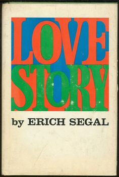 a book with the title love story written in red, green and blue on it