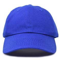 Step up your style game with our laid-back unisex baseball cap, where comfort meets versatility. Made from 100% cotton, this cap is your new go-to for everything from morning jogs to weekend getaways. Its low-profile, unstructured design brings a relaxed vibe, making it easy to pair with any outfit while still keeping things cool and breathable. Whether you’re spending the day at the beach, hiking a new trail, or just grabbing coffee with friends, this cap’s soft inner sweatband and well-ventilated holes will keep you feeling fresh and protected from the sun. The adjustable metal buckle at the back ensures the perfect fit, with a range that accommodates most sizes, so you’re always ready to roll. Need some inspo for how to rock this cap? Take it to the gym for a post-workout cool down, or Basic Solid Color Dad Hat For Everyday, Basic Dad Hat, Blue Dad Hat For Everyday Wear, Blue Dad Hat With Curved Visor For Everyday, Solid Baseball Cap With Curved Bill For Baseball Season, Blue Everyday Dad Hat With Curved Visor, Solid Color Dad Hat For Baseball Season, Blue Casual Dad Hat With Curved Visor, One Size Fits Most Dad Hat For Streetwear