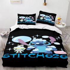 Lilo and Stitch Bedding Set Quilt Duvet Covers Kids Bed Sheets Sets - EBuycos Stitch Cosplay, Lilo I Stitch, ليلو وستيتش, Double Bedding Sets, Lilo Und Stitch, Covers Bed, Cute Bedding, Lilo Y Stitch, Lilo Et Stitch