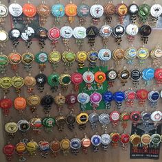 there are many medals hanging on the wall