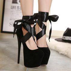 Goth Shoes, Dr Shoes, Cute Shoes Heels, High Heel Dress, Designer High Heels, Fancy Shoes, Super High Heels, Cute Heels, Girly Shoes