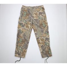 Vtg 90s Streetwear Mens XL Faded Advantage Camouflage Wide Leg Cargo Pants USA Mens Pants Distressed and faded. USA made Mens size XLarge Measurements are: 20 inches across the waist laid flat 34 inch inseam 45 inches from top to bottom 9 inch leg open Multicolor 50% Cotton 50% Polyester US Shipping is FREE Canada is $15 and International is $24 Check out my other items in my store! PR1849 Camouflage Hunting Pants With Pockets, Casual Cotton Hunting Pants, Military Style Khaki Bottoms For Hunting, Military-style Khaki Bottoms For Hunting, Cargo Hose, Wide Leg Cargo Pants, Camouflage Pants, Streetwear Mens, 90s Streetwear