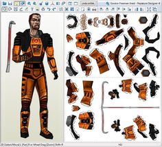 Gordon Freeman Pfp, Gordon Freeman Hlvrai, Gordon Freeman Fanart, Hlvrai Gordon, Half Life Art, Paper Doll Printable Templates, Instruções Origami, Paper Doll Template