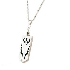 PRICES MAY VARY. Unique Tattoo engraved anime necklace, black enamel painted. Made of copper materal, plated in silver,polished and smooth, resistant to color losing and tarnish. Pendant size 1.3 x 0.5 inche; metal chain 20 inches. Well packaged as gift for fans,cosers,kids. Keep necklace dry and clean for long-time using. Department name: unisex-adult Anime Necklace, Engraved Pendant, Unique Tattoo, Enamel Paint, Engraved Necklace, Black Enamel, Metal Chain, Pendant Jewelry, Silver Necklaces