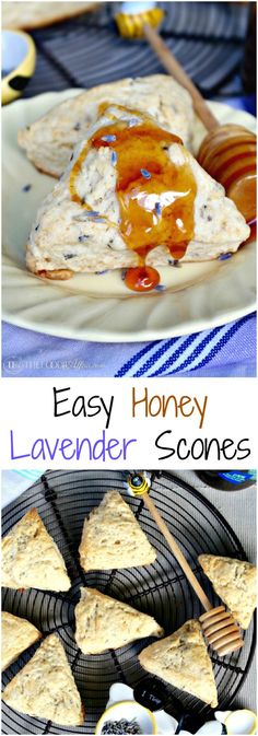 homemade honey lavender scones are an easy and delicious snack for the kids to enjoy