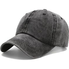 Color: Black(Washed) *Vintage Washed Distressed Cotton Baseball Cap, Classic And Timeless Style. Soft Fabric In Washed Style, 99% Cotton Made, Soft, Lightweight Denim Fabric, Make Sure Better Comfort Wearing. Dad Hat, Low Profile Unconstructed. *Adjustable Metal Buckle Back Closure, Great Fit For Most Head Sizes Ensure Comfort At All Times. Reinforced Professionally Hemming-Stitch, Lightweight But Durable Makes Baseball Cap Can Ensure Longtime Use. *Adjustable Size - One Size Fits Most: Head Cir Hat Flat Cap, Binnie Hat For Men, Luxury Short Brim Bucket Hat For Men, Stratus Hat Low Carhartt, Fitted Hat Black Men, New Balance Baseball Cap, Base Pro Hat, Hemming Stitch, Grey Hats