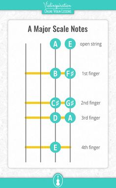 the major scale notes for guitar, which are arranged in three different styles and sizes