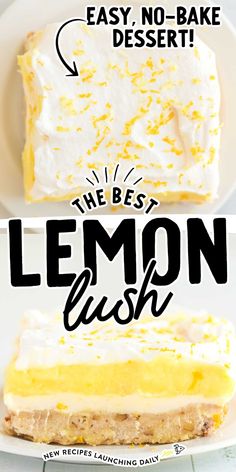 the best lemon cake recipe is easy to make and it's perfect for dessert