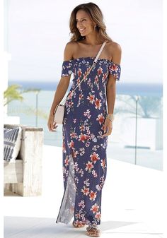 This beautiful floral maxi dress is perfect for your next vacation. Bra Fitting Guide, Swim Brands, Off Shoulder Maxi Dress, Maxi Dress Navy, Women's Wear, Shop Swimwear, Floral Maxi, Floral Maxi Dress, Off Shoulder