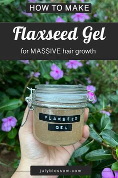 How to Make Flaxseed Gel for Hair Growth + DIY Flaxseed Gel Hair Mask Recipe - ♡ July Blossom ♡