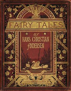 an old book with the title fairy tales written by hans christian ander on it