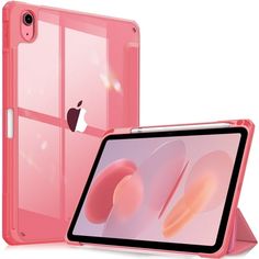 an ipad case is shown with the cover open and it's front facing up