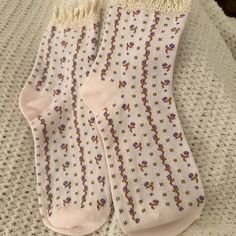 Free People Socks W Ruffle At Edges. Nwot Wishlist Idea, Ruffle Socks, Ruffled Socks, Free People Accessories, Hosiery, Free People, Socks, Women Accessories, Cream