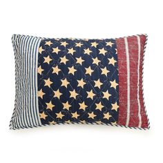 an american flag pillow on a white background