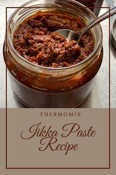 thermomix ikea paste recipe in a jar with spoon