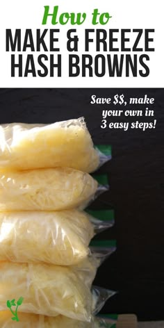 how to make and freeze hashbrowns save $ 5, make your own in 3 easy steps