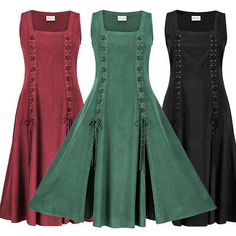 Find many great new & used options and get the best deals for Medieval Renaissance Women's Tank Dress Viking Pirate Carnival Halloween Costume at the best online prices at eBay! Free shipping for many products! Viking Pirate, Viking Dress, Viking Clothing, Carnival Halloween, Medieval Clothing, Vestidos Vintage, Vacation Dresses, Dress Robes, Womens Size Chart