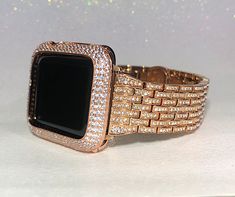 Apple Watch Cover, Crystal Apple, Apple Watch Bands Women, Apple Watch Case, Rose Gold Crystal