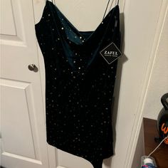 Never Worn Nwt Zaful Quality High Stretch. Make An Offer!! I Have A Second One In Navy Blue With Broken Strap- Sell It Cheaper Green Celestial, Zaful Dresses, Blue Satin Dress, Snake Skin Dress, Long Sleeve Cocktail Dress, Women Bodycon Dress, Spaghetti Strap Mini Dress, Mini Cami Dress, Green Mini Dress