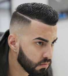 Hard Part Haircut, Crew Cut Haircut, Beard Haircut, Gents Hair Style, Blonde Haircuts, Beard Hairstyle, Faded Hair