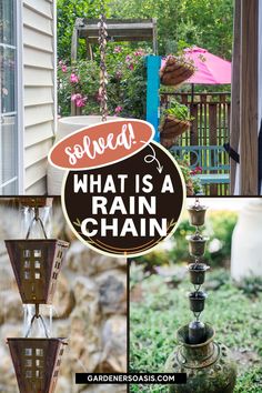 What Is A Rain Chain? And How Does It Work? Spring Clean Up