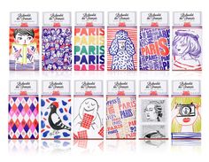 the front and back covers of paris cards