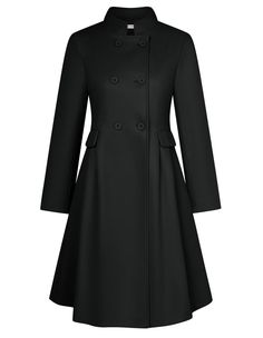 PRICES MAY VARY. Trench Coats for Women Feature: Women mid Pea coats has TWO SIDE POCKETS, Lapel collar, Double breasted，A-Line swing coat, v neck, solid color, slim fit, long sleeve,women's wool & pea coats，Lined, Mid-length trench coat, Casual pea coats for women, winter Coats for Women Provides all-day comfort and warmth keeping pretty. Womens Pea Coat style - peacoat womens coat, winter wool blend trench coat, elegant long over coat,Mid-long wool pea coat, Women's winter pea coat, long coats Peacoat Women, Casual Coats For Women, Double Breasted Coat Women, Peacoat Womens, Winter Pea Coat, Coat Elegant, Womens Dress Coats, Pea Coats Women, Wool Winter Coat