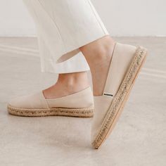 Mila Sustainable, Eco Friendly, Vegan Canvas Espadrille Flats - Beige Tan - BIANKINA Espadrille Flats, Flats For Women, Sustainable Packaging, Vegan Shoes, Flat Espadrilles, The Mediterranean, Perfect Summer, Traditional Art, Do Good