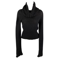 SPORTMAX sweater comes in a black nylon / mohair featuring long sleeves and a turtleneck. Good Pre-Owned Condition. Mino wear. Marked: M Measurements: Shoulder: 17 inches Bust: 34 inches Sleeve: 34 inches Length: 19.5 inches Reference: 120601 Category: Sweater - Womens More Details Brand: SPORTMAX Size: M Color: Black Fabric: Nylon/Mohair Material: Knitted Pattern: Solid Style: Turtleneck Age Group: Adult Gender: Female Style Turtleneck, Black Nylon, Black Nylons, Knit Patterns, Black Fabric, Turtleneck Sweater, Sweater Outfits, A Black, Sweaters For Women