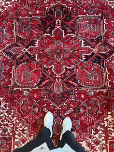 🌟 We're so happy to share this rare hand-knotted large rug with you. We're Ellie and Hanif, and we have a passion for finding and curating authentic handmade antique and vintage rugs. Rug Details:  *Age: Circa 1960s *Materials: Wool pile on cotton foundation *Dimensions: 8' 2" x 10' 10" *Vegetable-dyed *Hand-spun wool *Thickness: 12 mm 🌱 Every rug we offer has been thoughtfully selected and curated, ensuring that each one is truly unique and authentic. From the intricate knotting and weaving t Heriz Rug, Xmas Sale, Heriz Rugs, Rug Persian, Large Rug, Vintage Carpet, Hand Spun Wool, Weaving Techniques, Traditional Techniques