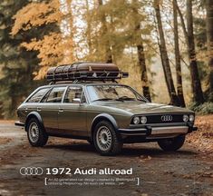 an advertisement for the audi automobile company