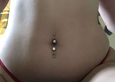 Piercing done by Alexis Amethyst in StPetersburgFL navel bellybuttonpiercing Both Belly Button Piercing, Unique Belly Piercings, 2 Belly Piercings, Dermal Belly Button Piercing, Surface Belly Piercing, Inverted Navel Piercing, Cute Tummy Pics, Unique Piercings Body Ideas, Upside Down Belly Button Piercing