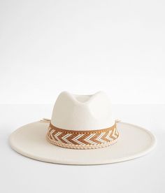 Fame Accessories Felt Panama Hat - Cream , Women's Ivory Banded hat Interior cinch tie band 3 3/4 brim One size fits most. 100% Polyester. Do not wash. Do not bleach. Do not tumble dry. Do not iron. Do not dry clean. Apparel & Accessories > Clothing Accessories > Hats Luxury Sun Hat With Short Brim For Rodeo, Cheap Bohemian Hats For Rodeo, Luxury Short Brim Cowboy Hat For Summer, Luxury Western Straw Hat With Short Brim, Luxury Panama Hat With Short Brim For Ranch, Luxury Summer Cowboy Hat With Short Brim, Luxury Short Brim Boater Hat For Rodeo, Luxury Flat Brim Cowboy Hat For Vacation, Luxury Country Style Sun Hat With Short Brim