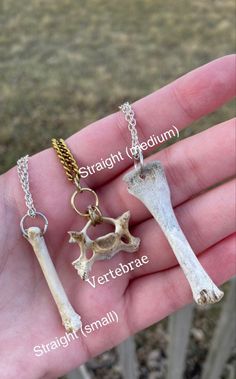 Diy Bone Necklace, Crafts With Bones, Animal Bones Crafts, Bone Jewelry Diy, Bone Collecting, Bone Hunting, Bone Keychain, Animal Skull Decor, Animal Bone Jewelry