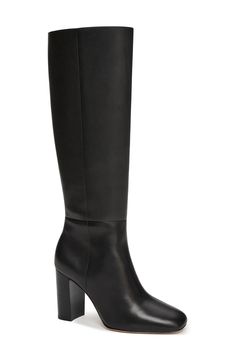 PAIGE Keely Knee High Boot (Women) | Nordstrom Tall Heeled Boots, Boots Tall, Tall Leather Boots, Tall Boot, Block Heel Boots, Fabric Gift Bags, Heel Boots, Anniversary Sale, Black Fits