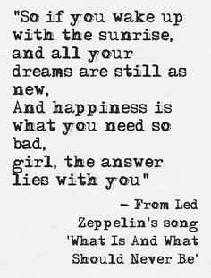 a poem written in black ink on white paper with the words, so if you wake up with the sunrise and all your dreams are still as new