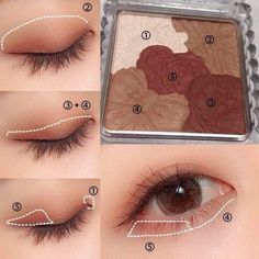 Trucco Smokey Eye, Make Up Guide, Makeup Ulzzang, Make Up Kits, Bronze Eye Makeup, Quick Hairstyle, Hazel Eye Makeup