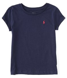 Polo Ralph Lauren Big Girls 7-16 Short-Sleeve Essentials T-Shirt | Dillard's