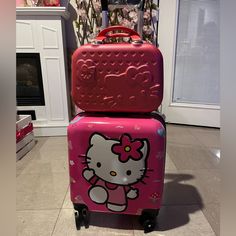 New Travel Bag Hello Kitty Luggage, Hello Kitty Bags, Hello Kitty Bag, Hello Kitty Pink, Luggage Sets, Travel Bag, Travel Bags, Hello Kitty, Kitty