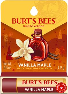 Vanilla Maple Lip Balm Lip Trends, Lip Balm Gift, Maple Sugar, Beeswax Lip Balm, Fruit Mixes, Moisturizing Lip Balm, Top Background, Burt's Bees, Cover Background