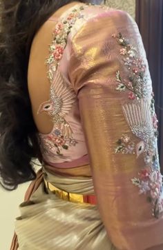 New Hand Work Designs Saree, Soft Silk Saree Blouse Designs Latest, Long Blouse Designs, Traditional Blouse Designs, Cutwork Blouse Designs, Wedding Blouse Designs