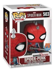 the spider - man pop vinyl figure is in its box